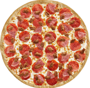round about pizza cafe meat pizza