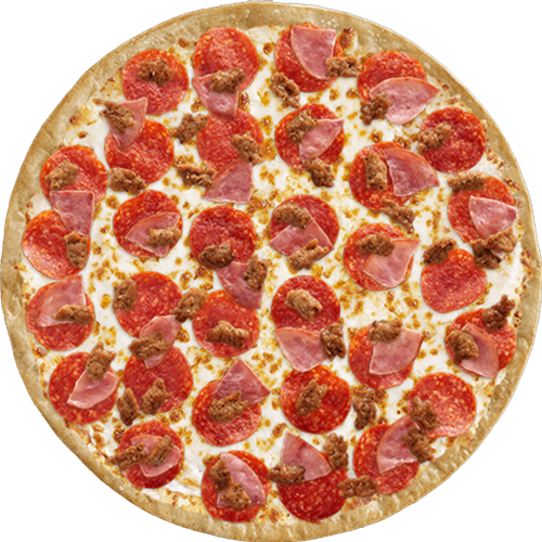 round about pizza cafe meat pizza